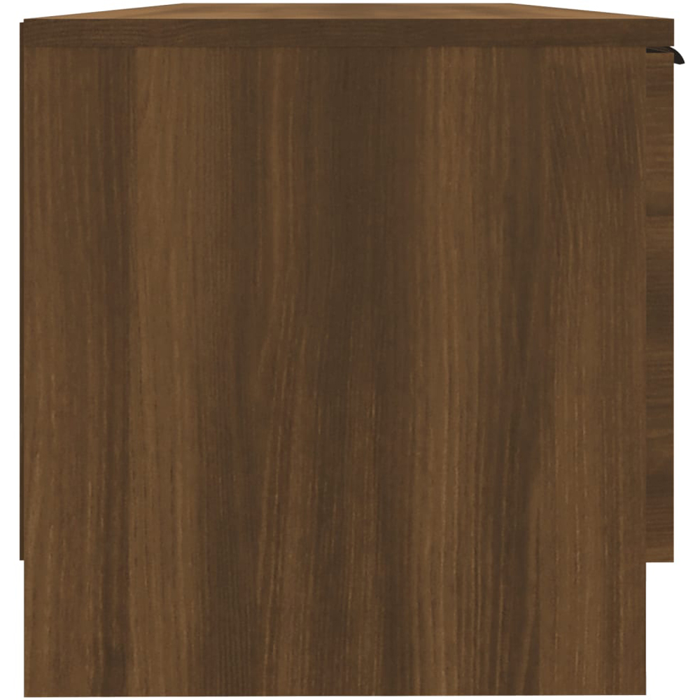 vidaXL 2 Door 2 Shelf Brown Wooden TV Cabinet Image 6