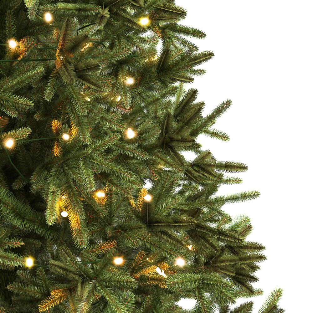 Charles Bentley Luxury Pre Lit Hinged Artificial Christmas Tree 7ft Image 3