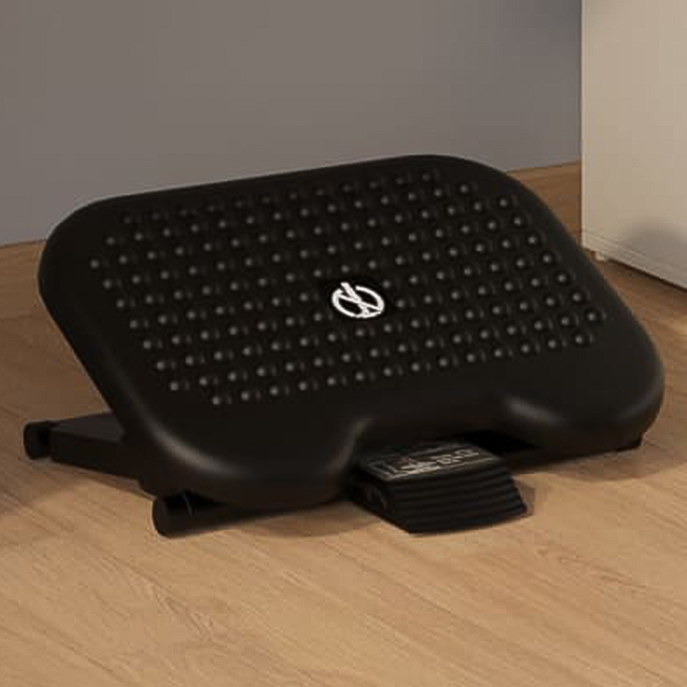 vidaXL Black High Impact Polystyrene Footrest Image 1
