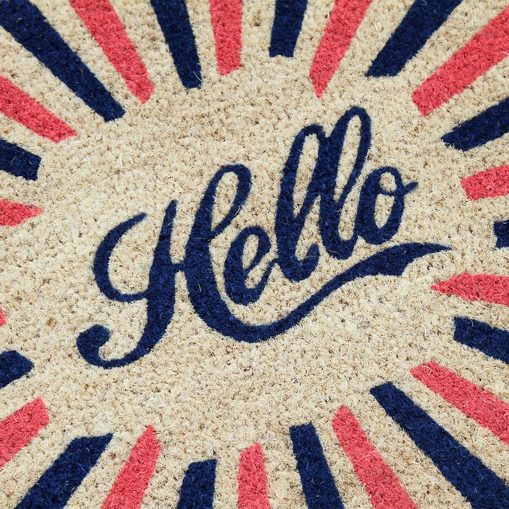 Coco & Coir Hello Dazzle Coir Door Mat 45 x 75cm Image 4