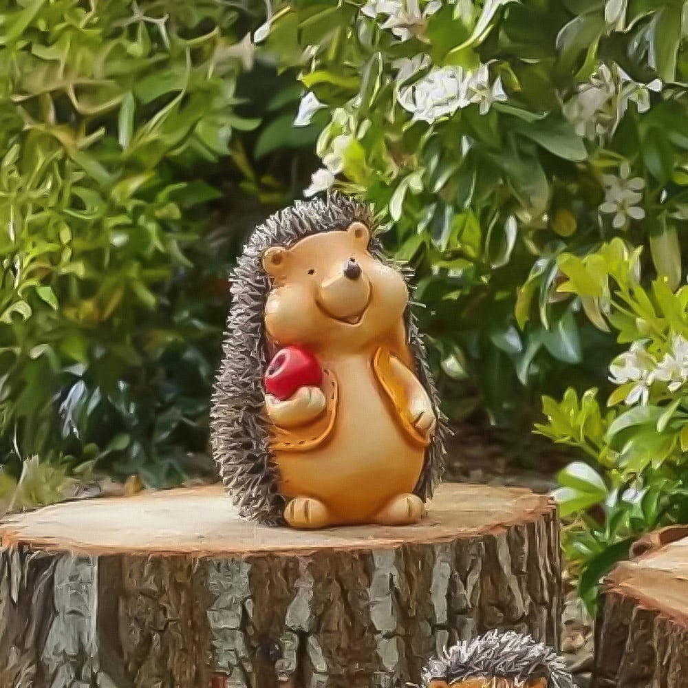 Garden Mile Mini Hedgehog Garden Ornament Set 3 Pack Image 7