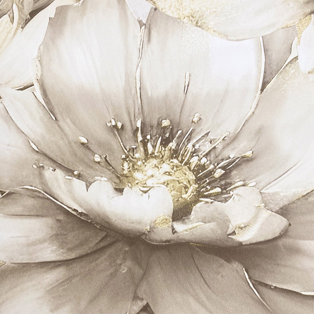 Muriva Aminah Floral Cream Wallpaper Image 3