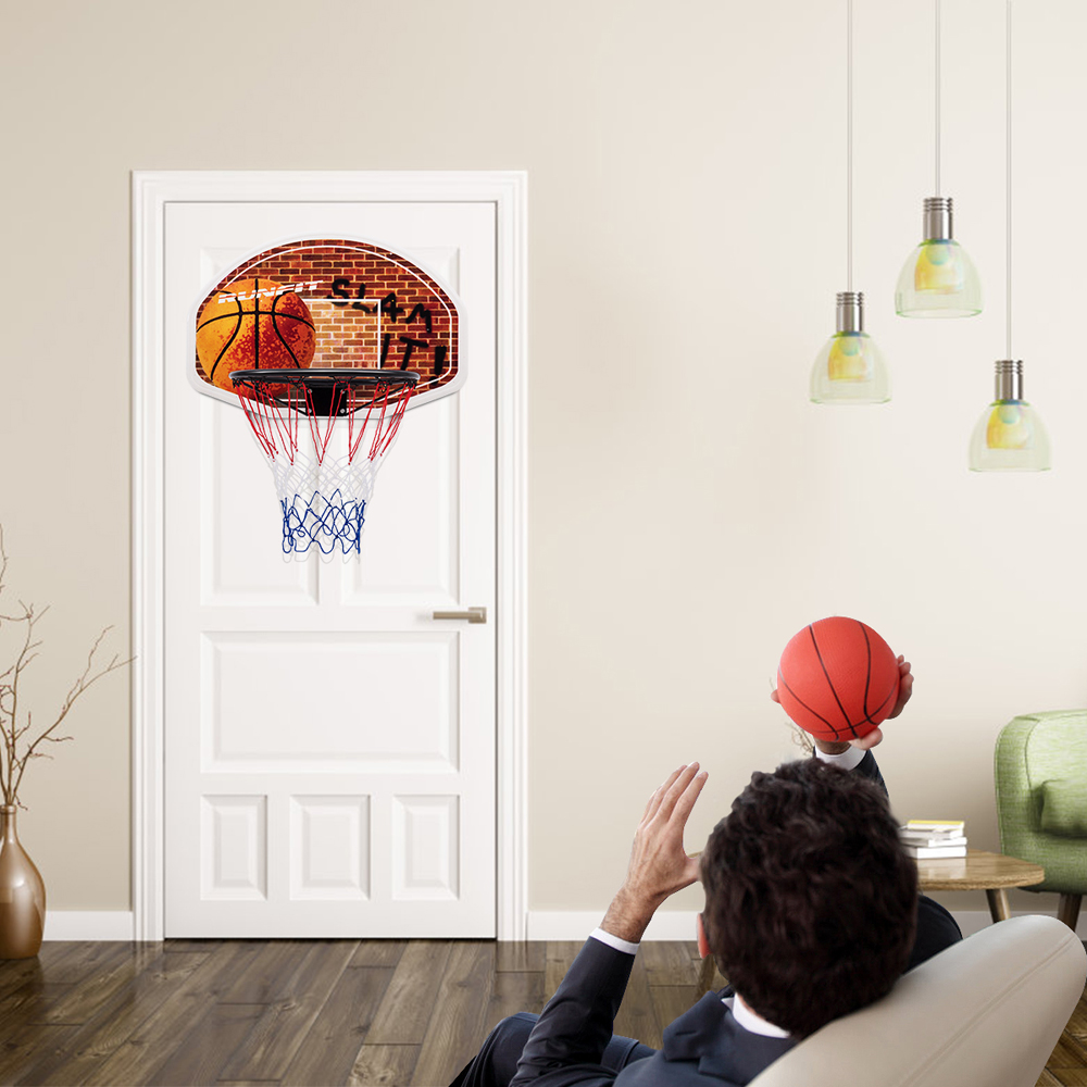 Costway Mini Basketball Door and Wall Hoop Image 4