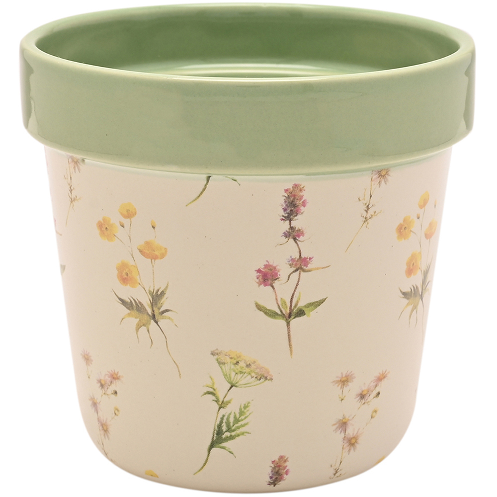 Country Living Flower Motif Planter Set of 2 Image 3