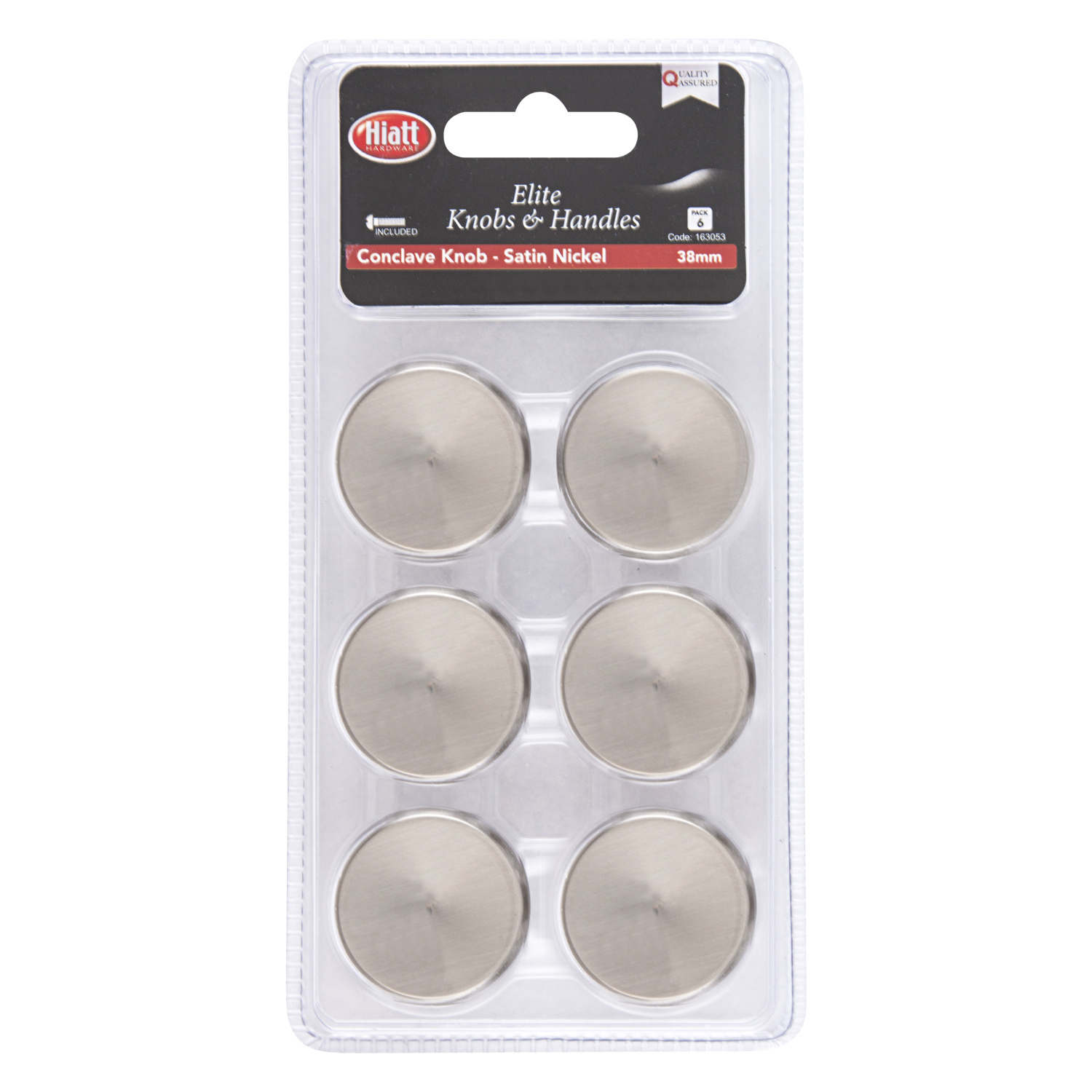 Hiatt Satin Nickel Conclave Knob 6 Pack Image