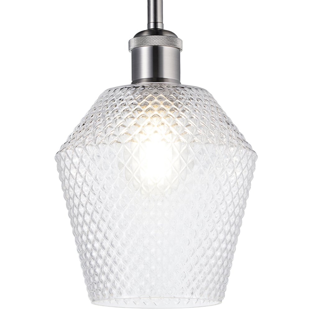 Happy Homewares Clear Glass Compact Diamond Pendant Shade Image 5