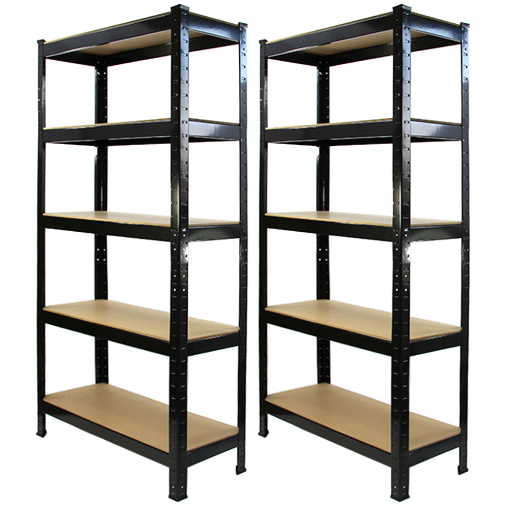Monstershop Monster Racking Black T-Rax Heavy Duty Shelving Units 2 Pack Image 1