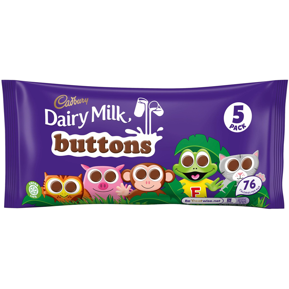Cadbury Dairy Milk Buttons 5 Pack Image