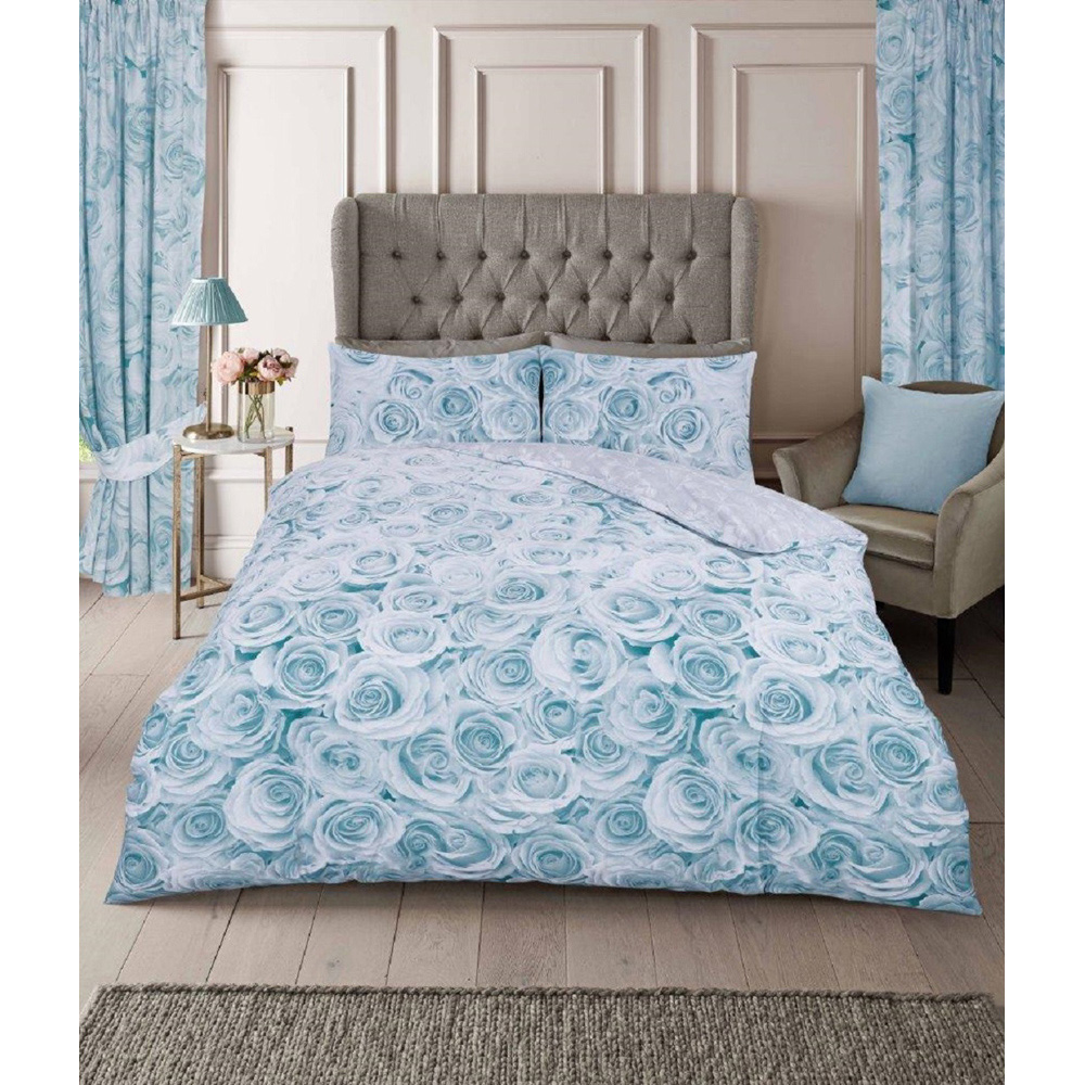 Smart Living Double Bellerose Duck Egg Duvet Cover Set Image 3