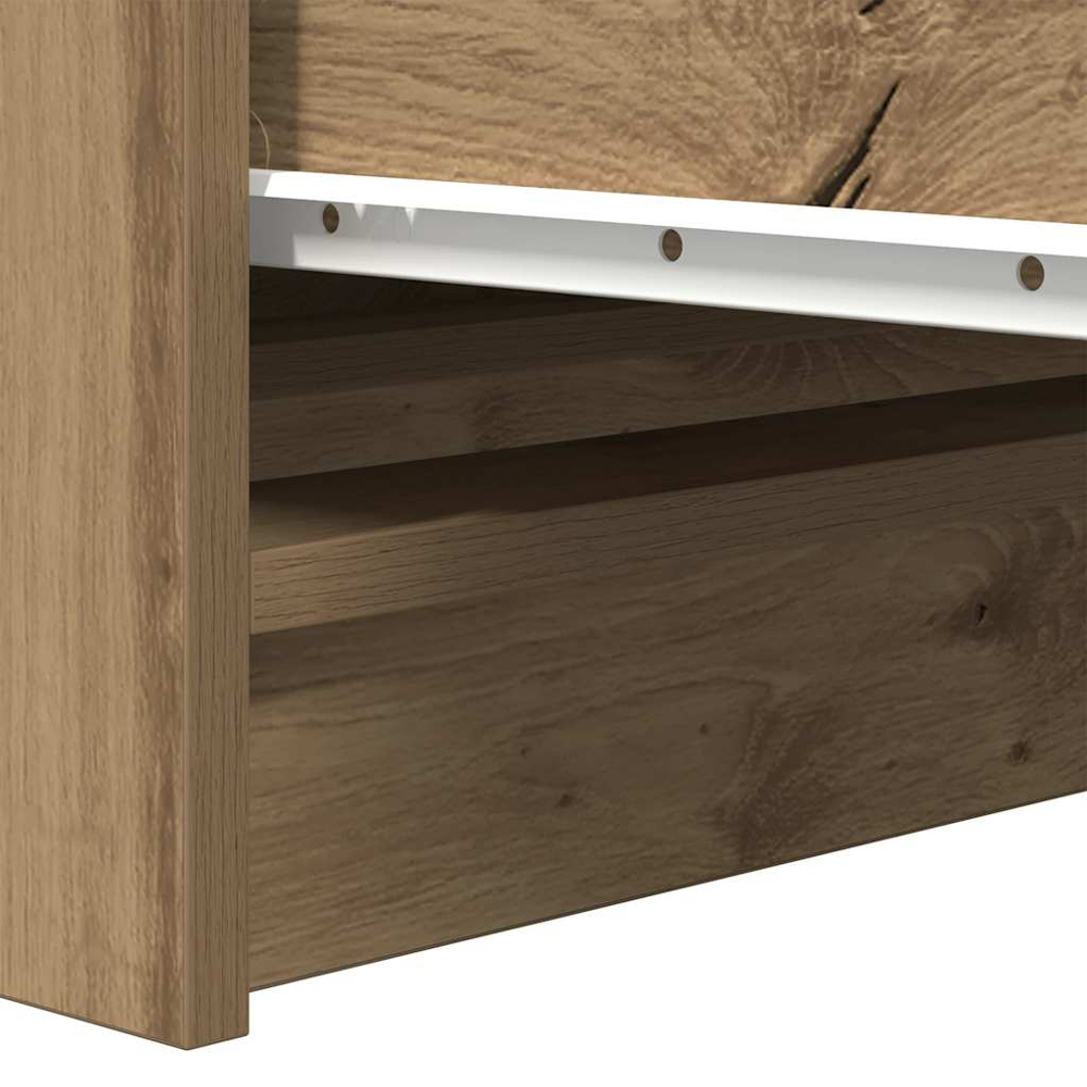vidaXL 3 Drawer Artisan Oak Sideboard Image 8