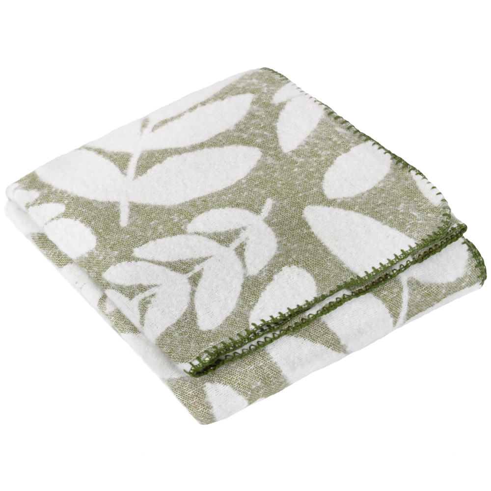 Wylder Nature Hazel Olive Woven Reversible Throw 130 x 180cm Image 1