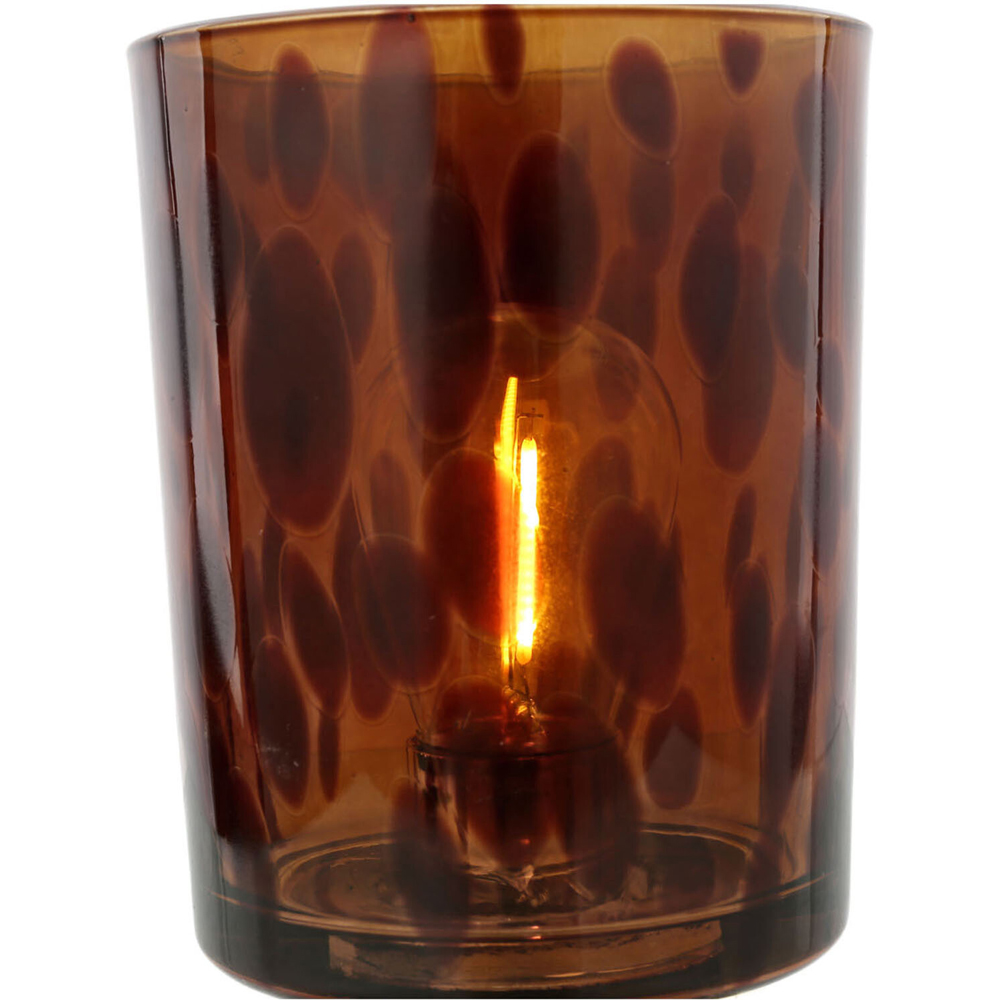 Tortoiseshell Battery-Operated Light Brown Image 1