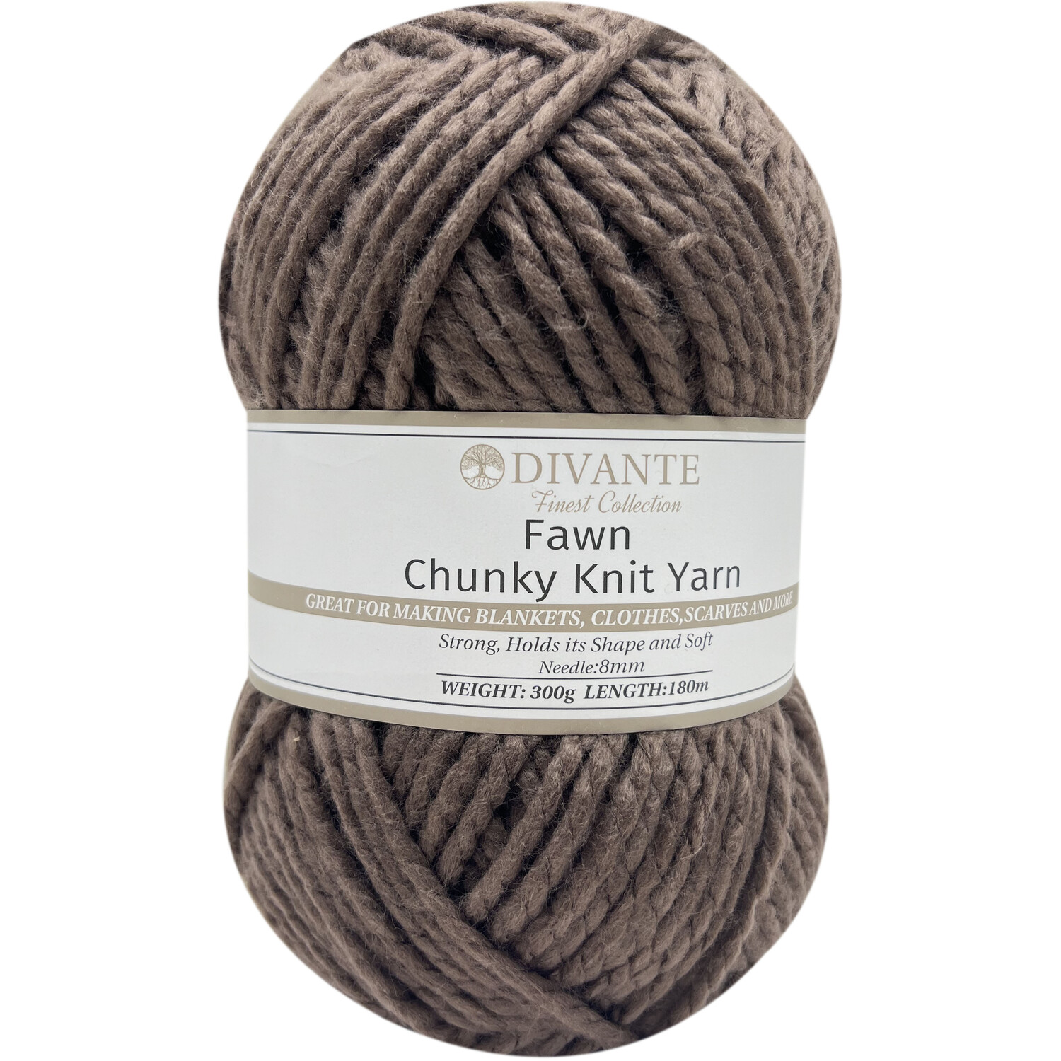 Chunky Knit Yarn Fawn Image 1