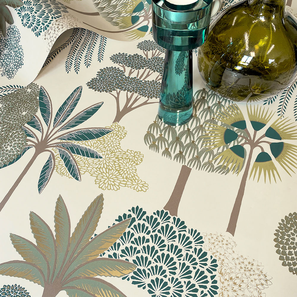 Belgravia Decor Akiko Tree Green Wallpaper Image 4
