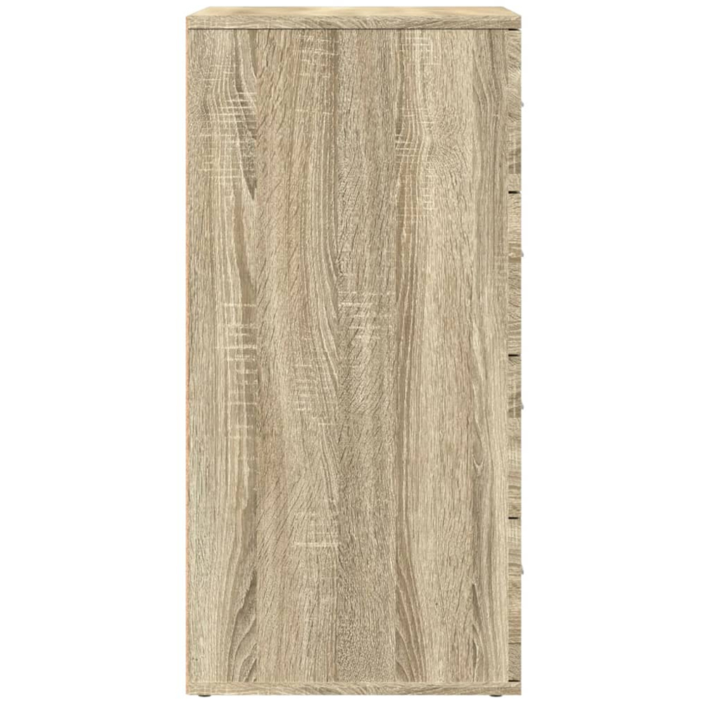 vidaXL 4 Door 4 Drawer Sonoma Oak Sideboard Image 5