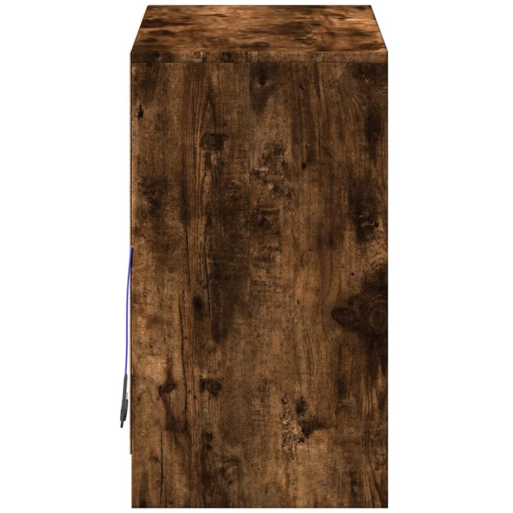 vidaXL 2 Door Smoked Oak Sideboard with RGB LED Lights Image 8