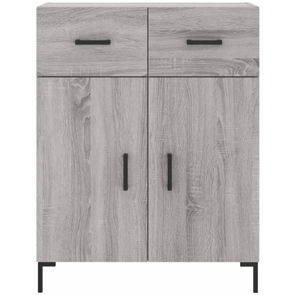 vidaXL 4 Door 2 Drawer Grey Sonoma Highboard Image 8