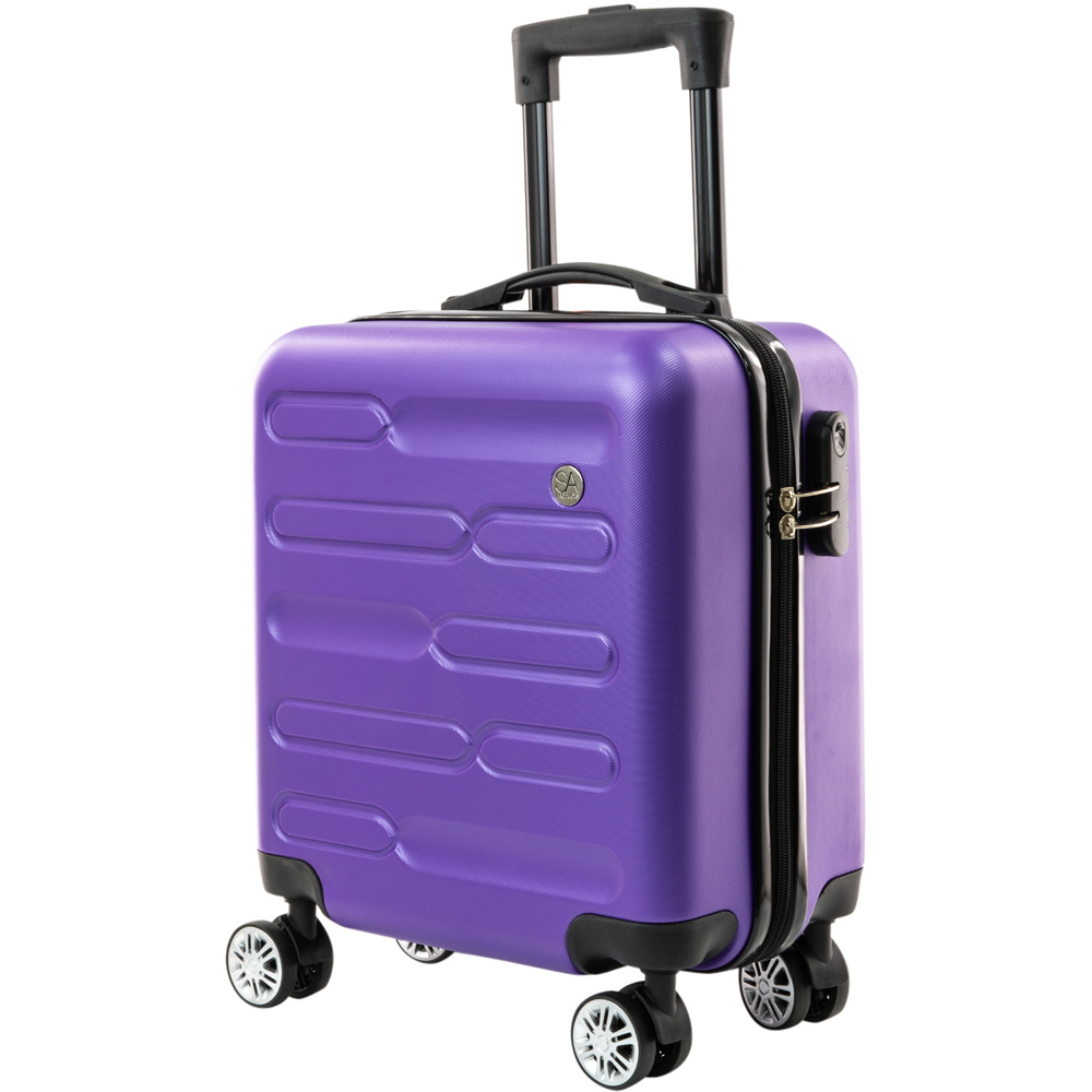 SA Products Purple Carry On Cabin Suitcase 45cm Image 1
