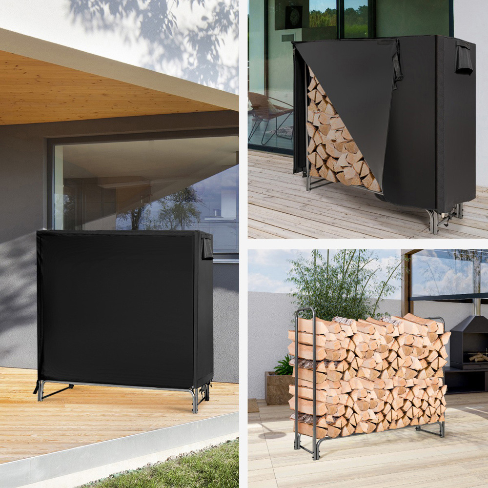 Costway Firewood Storage Log Rack 123cm Wilko