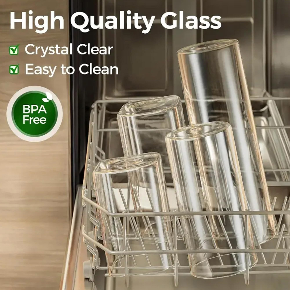 ATEK Clear Glass Food Storage Jars with Airtight Bamboo Lid 900ml 3 Pack Image 7