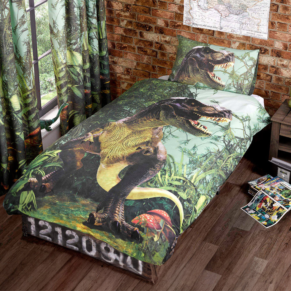 Rapport Home T Rex Single Multicolour Duvet Set Image 1