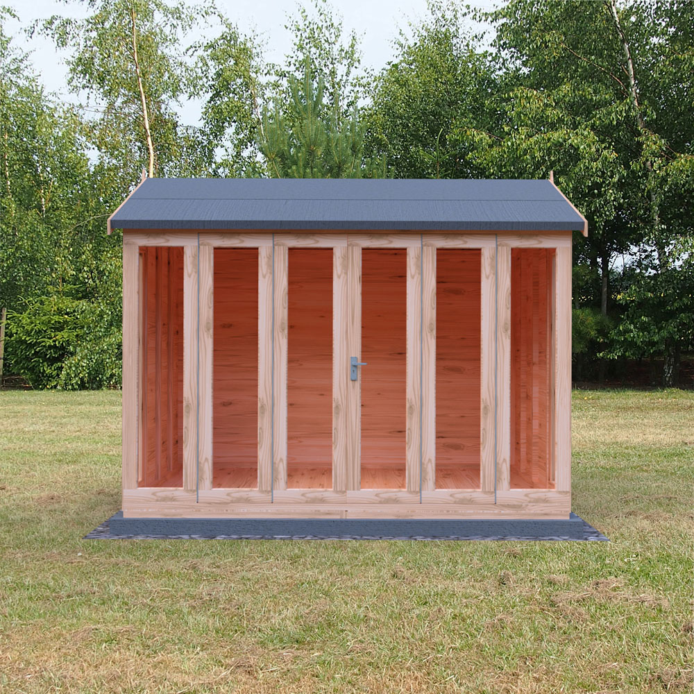 Shire Blenheim 10 x 8ft Double Door Shiplap Apex Summerhouse Image 5