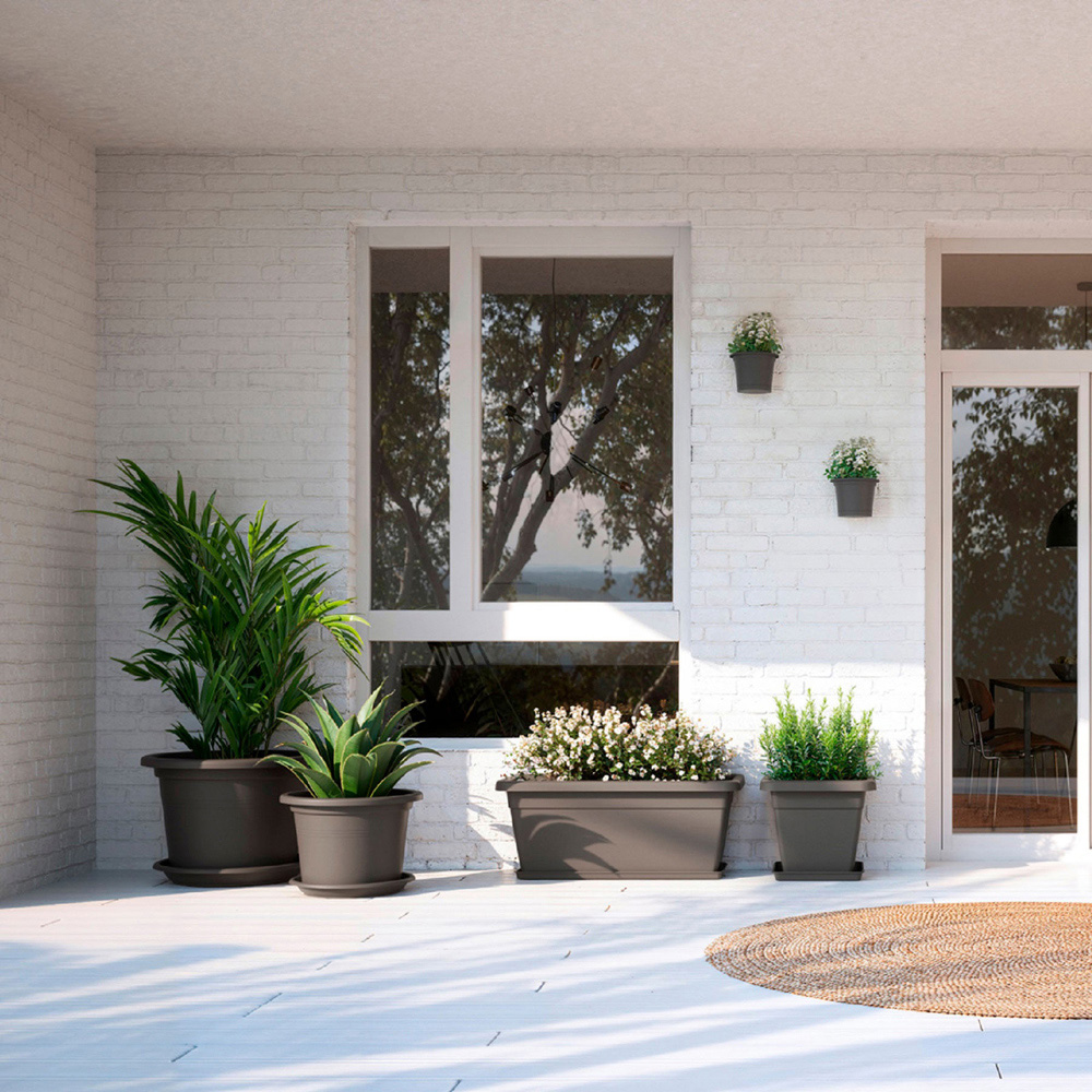 Artevasi Venezia Cilindro Anthracite Planter 45cm Image 2