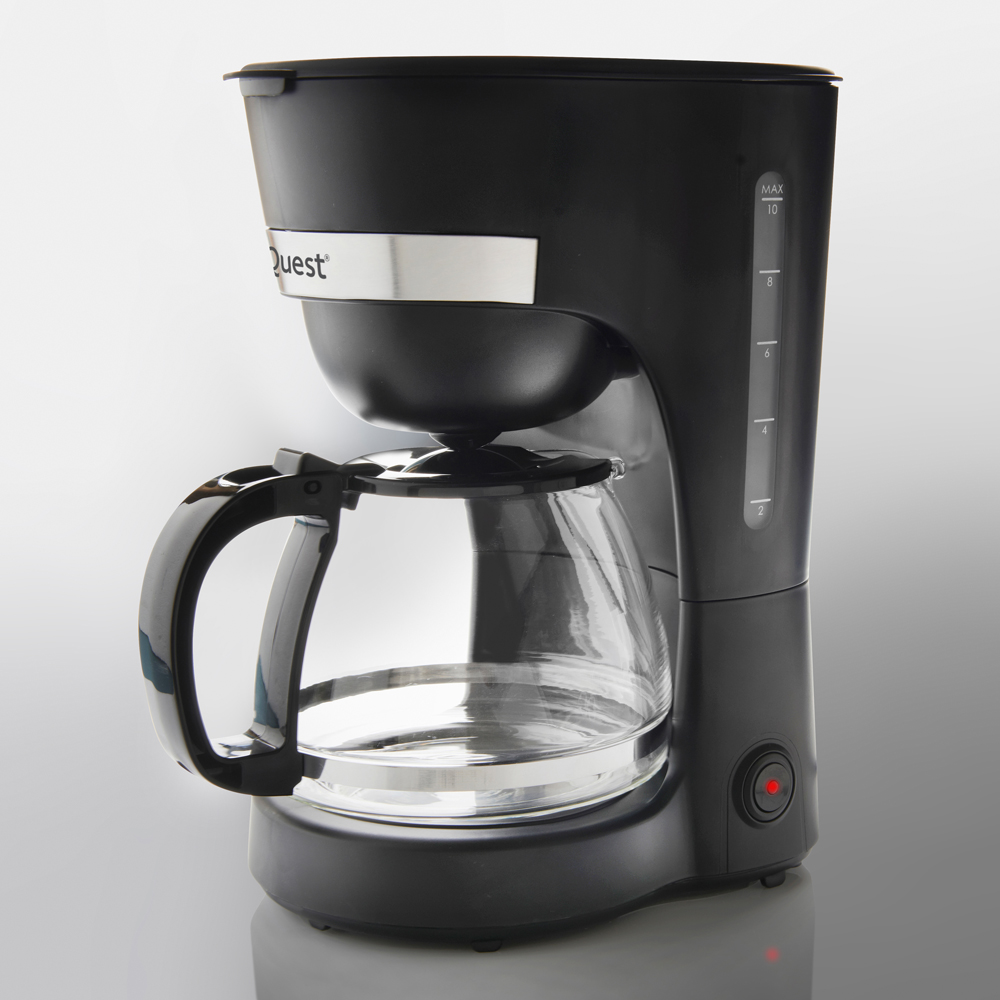 Quest 36579 Black Reusable Nylon Filter 1.25L Drip Coffee Machine Image 7