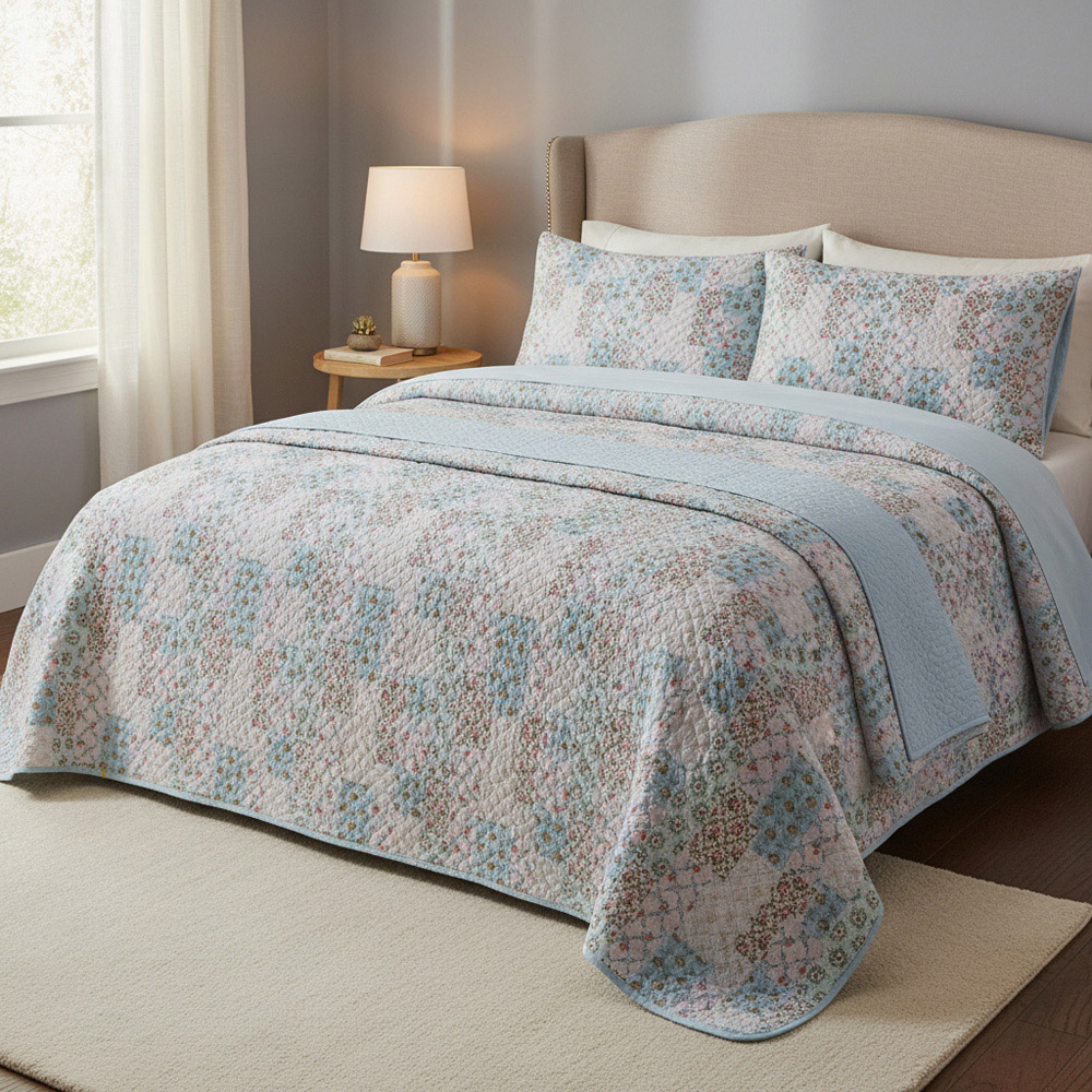 Florelle Gardenia Multicolour Floral Throw 235 x 235cm Image 3