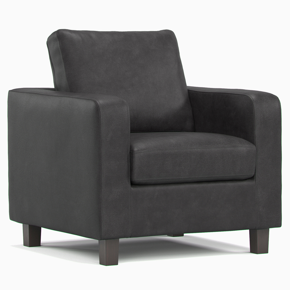 York 6 Seater Black Faux Leather Sofa Suite Image 5