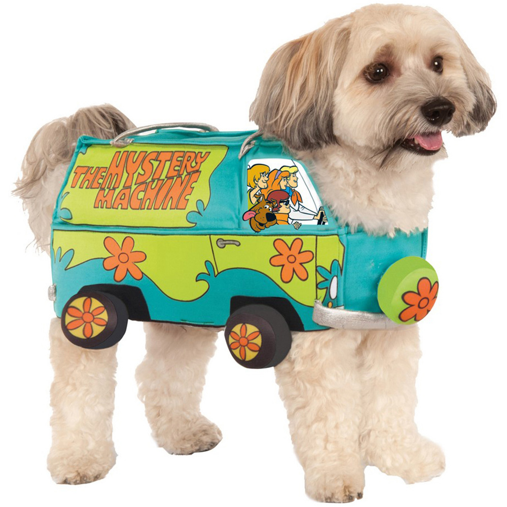 Scooby Doo The Mystery Machine Dog Costume XL Green and Orange Image