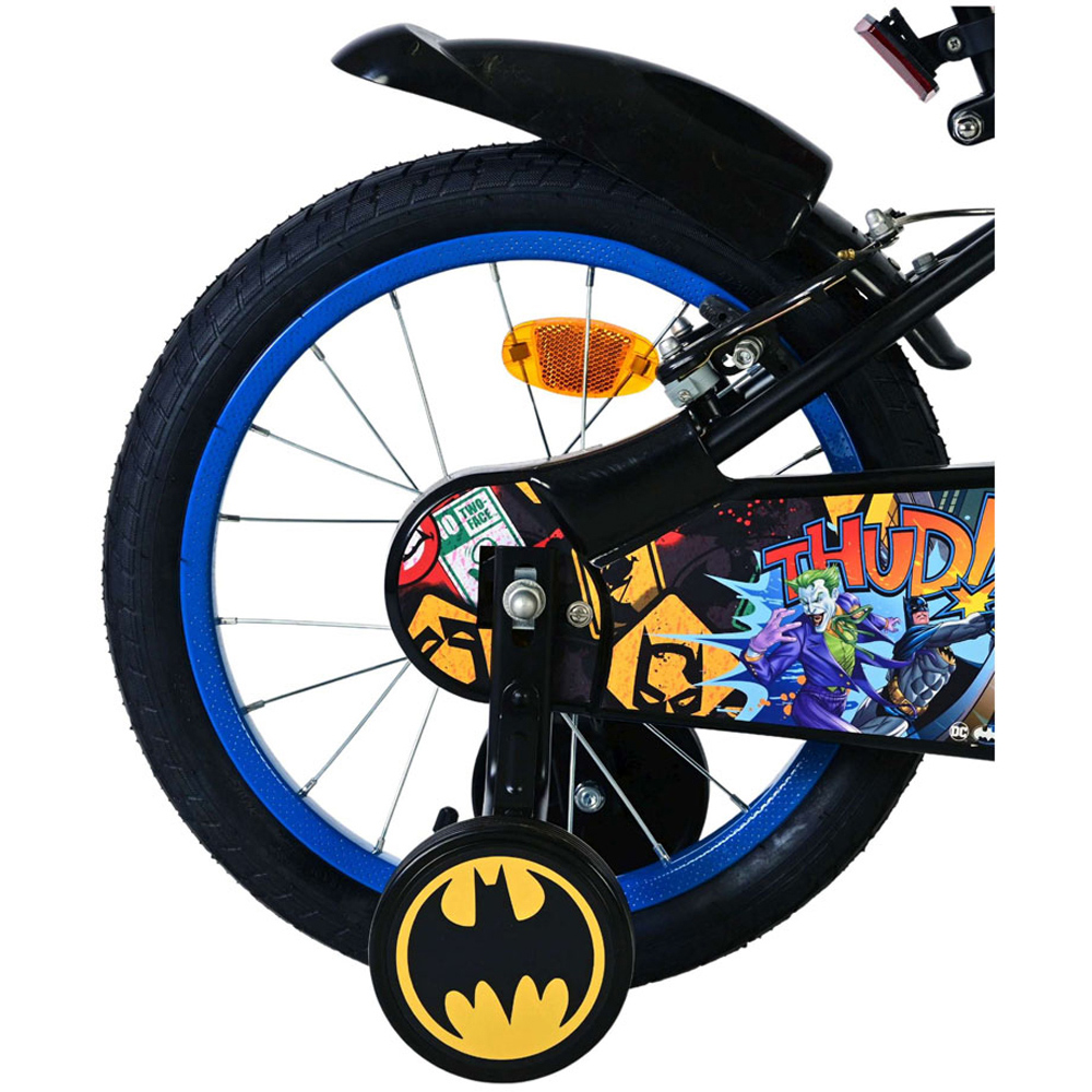 Volare DC Comics Batman Kids 16 inch Multicolour Bike with Stabilisers Image 7