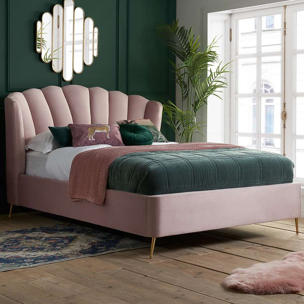 Birlea Lottie Double Pink Ottoman Bed Image 1
