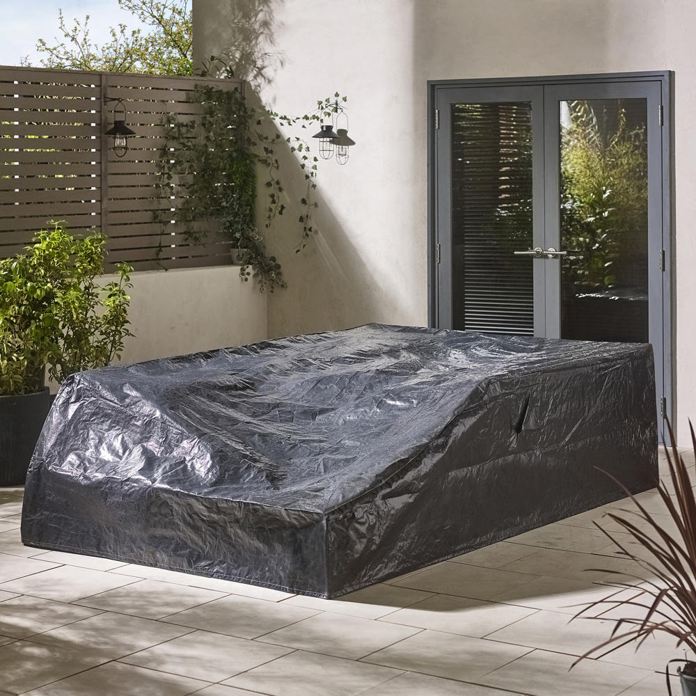 Furniturebox Bermuda 6 Seater White and Olive Garden Corner Sofa Set Image 7