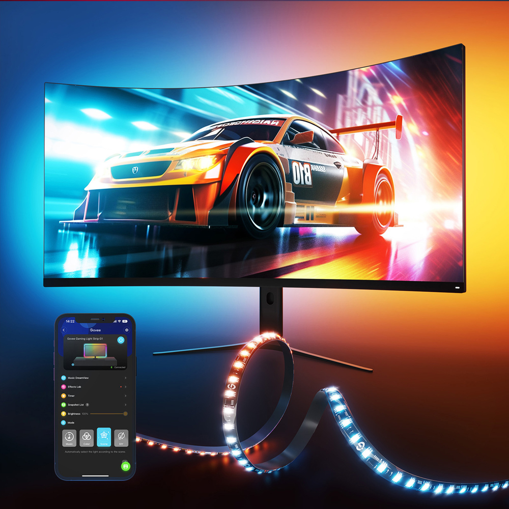 Govee G1 RGBIC LED Smart PC Gaming Strip Light 27-24 inch Image 4