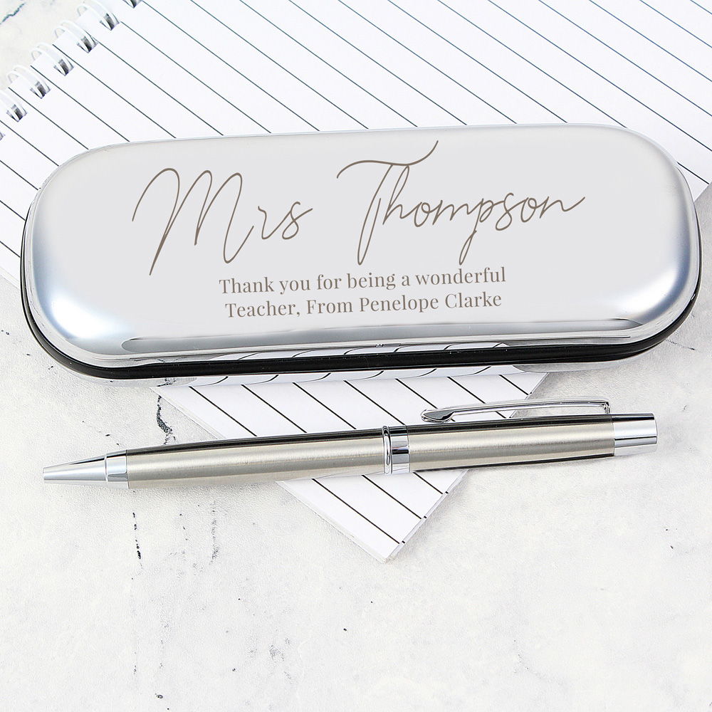 Personalised Memento Personalised Free Text Pen and Box Set Image 4