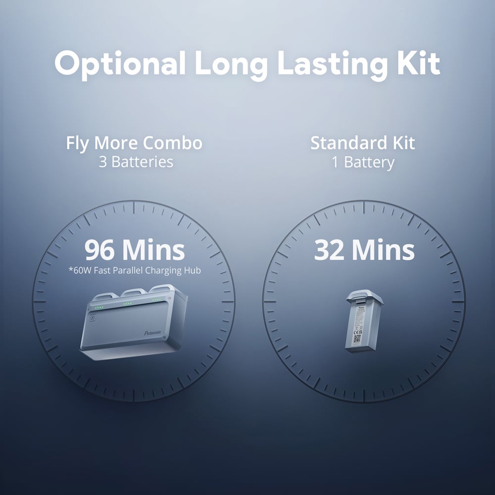 Potensic Atom 2 Grey Camera Drone Fly More Kit Image 8