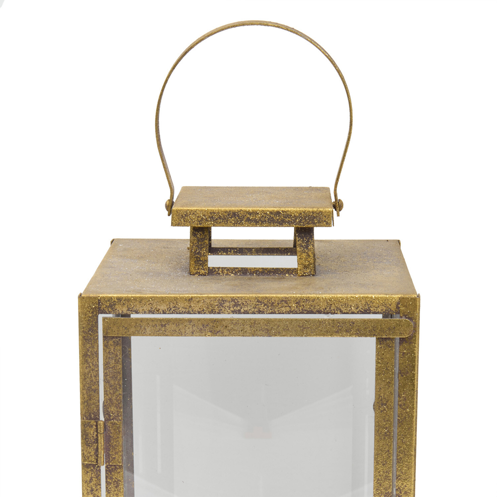 Antique Finish Lantern Gold Image 5