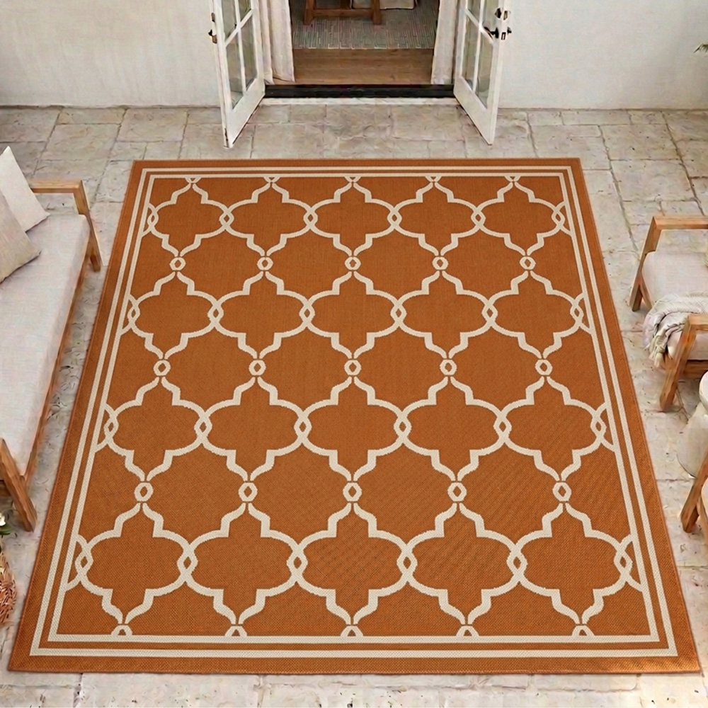 Portland Rugstyle Terracotta Spanish Tile Rug 150 x 200cm Image 1