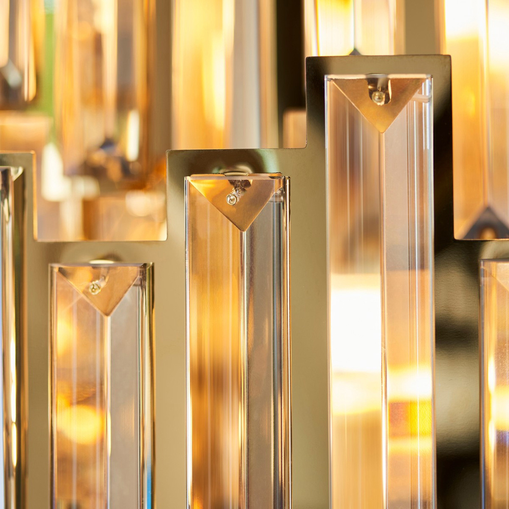 Merano Latina Gold Plate Champagne Pendant Ceiling Lamp Image 6