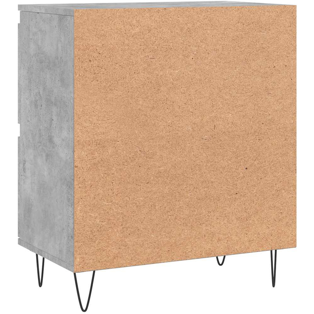 vidaXL 4 Door Concrete Grey Sideboard Image 8
