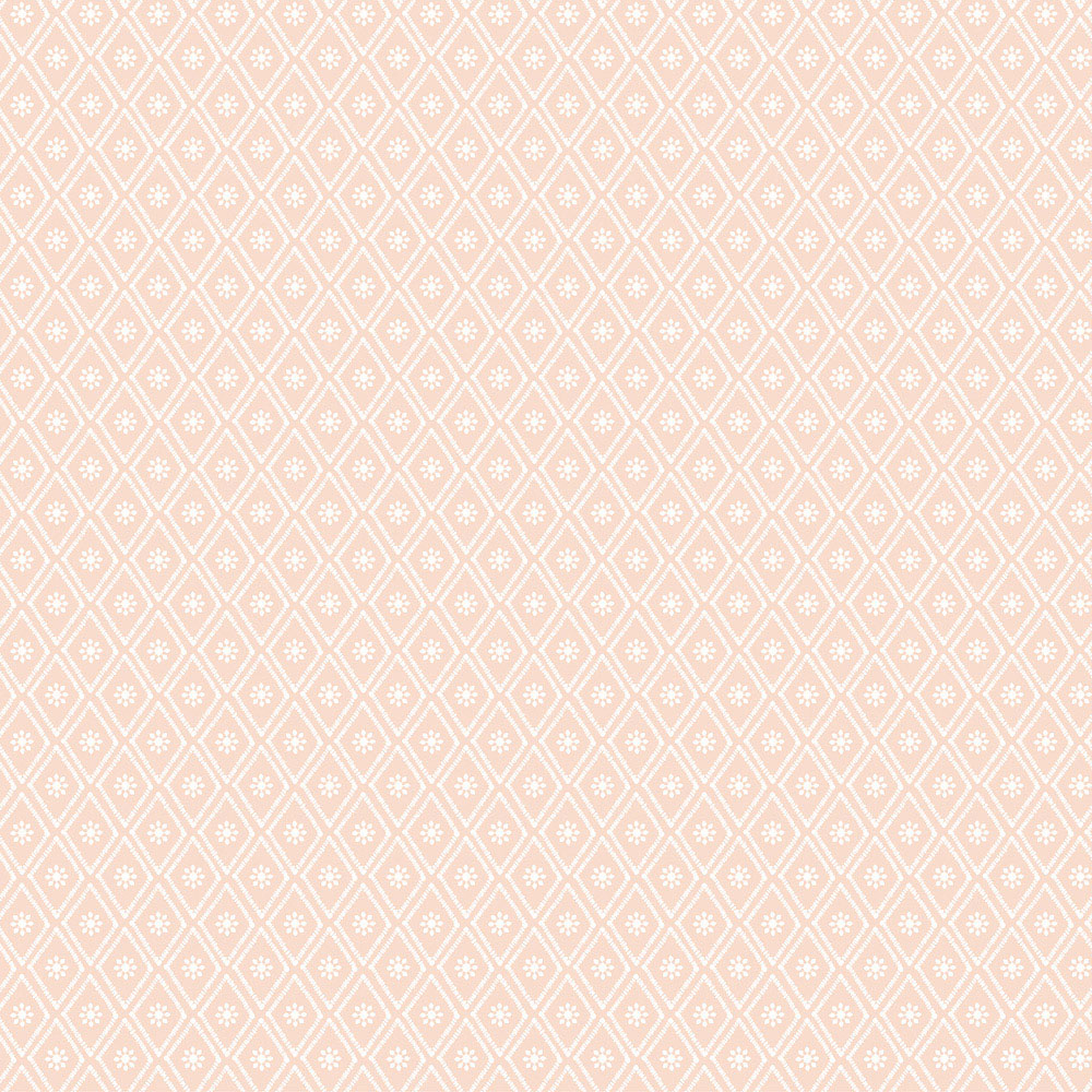 Hoopla Walls Purity Ditsy Diamond Light Pink Wallpaper Image 1