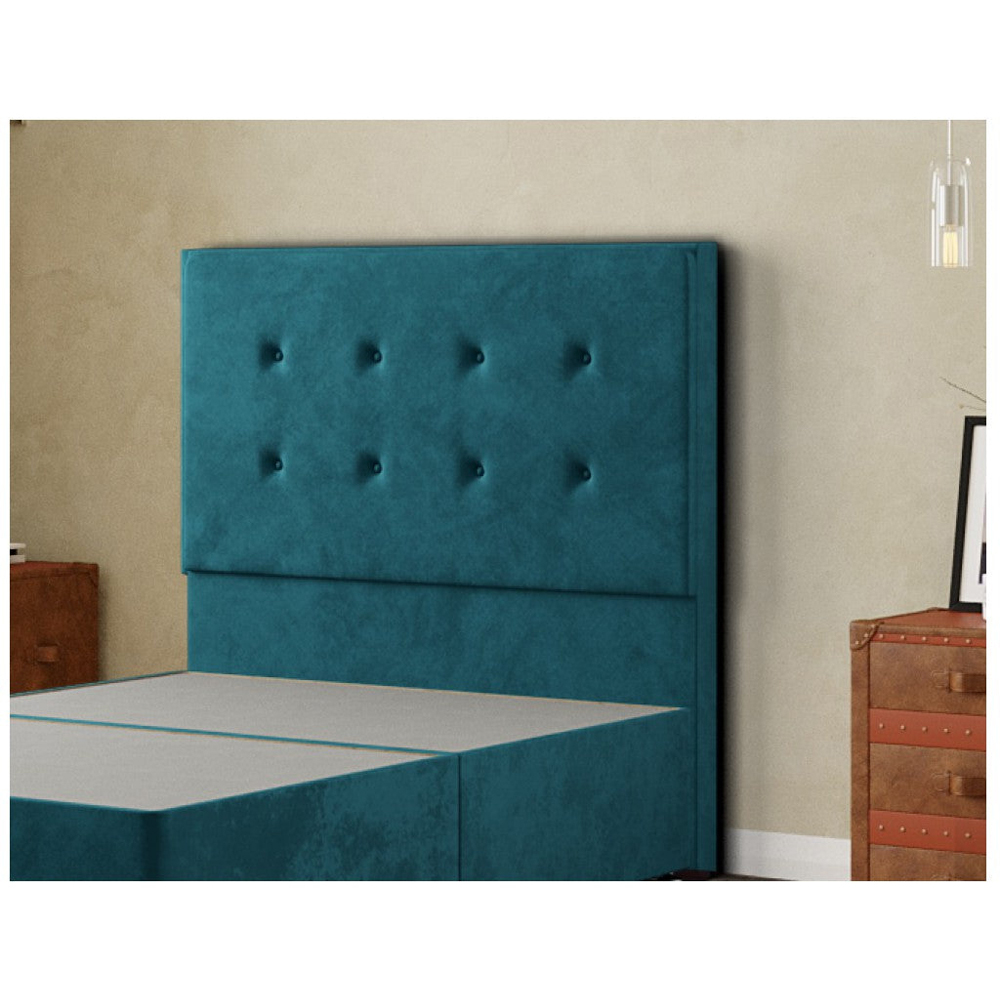 Eleganza Darlington King Size Emerald Plush Floor Standing Headboard Image 3