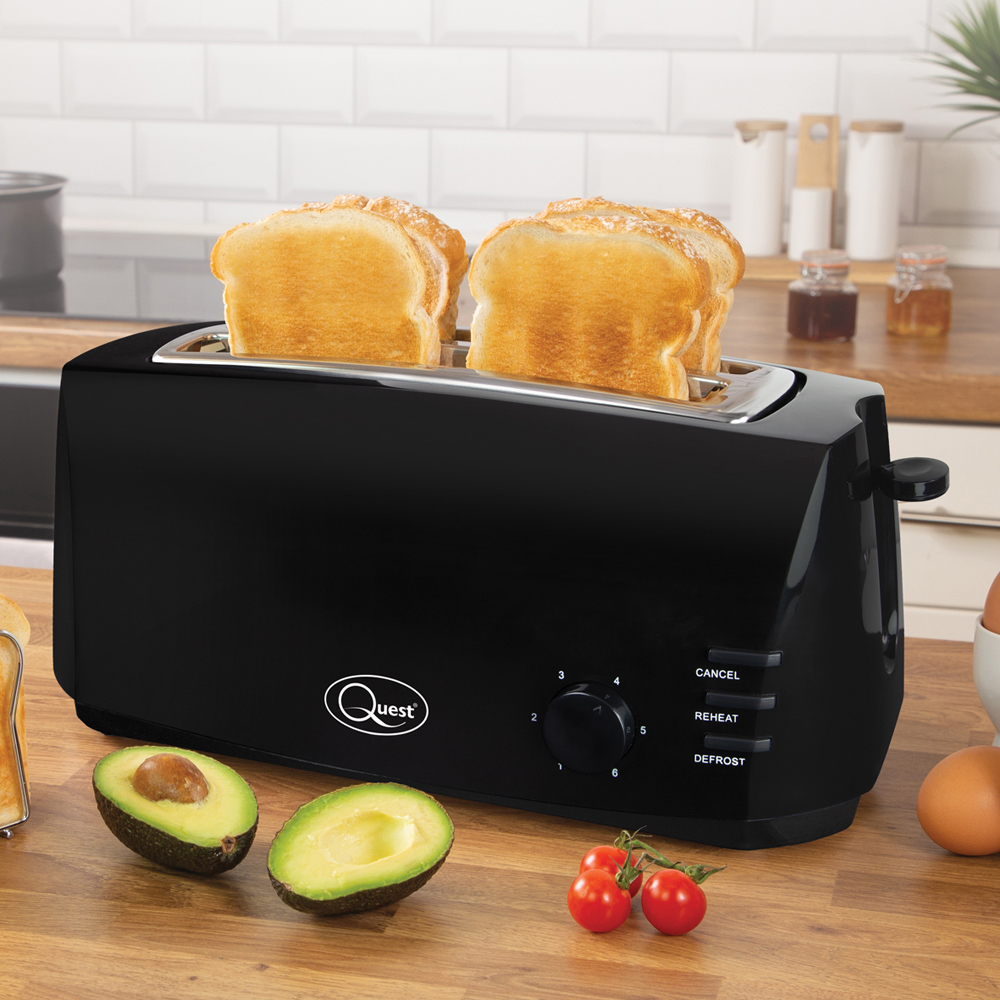 Benross Black 4 Slice Cool Touch Toaster 1400W Image 2