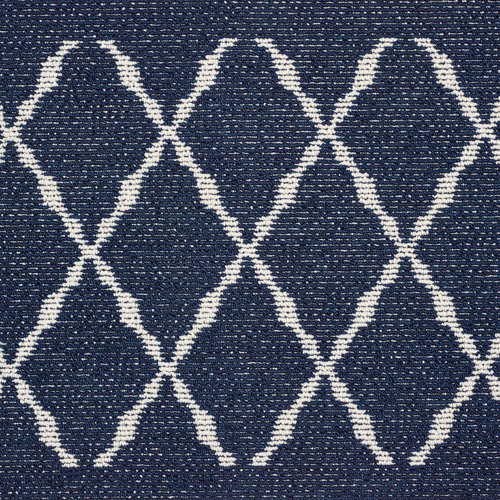 My Mat Arbor Navy Diamond Stain Resistant Runner 67 x 200cm Image 4