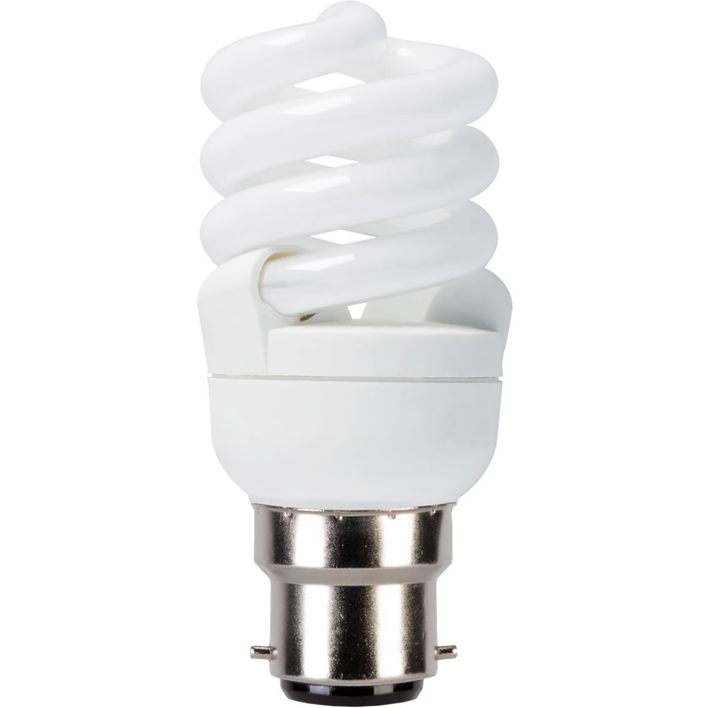 Wilko 1 pack B22/BC CFL Energy Saving 11W Spiral Light Bulb Wilko