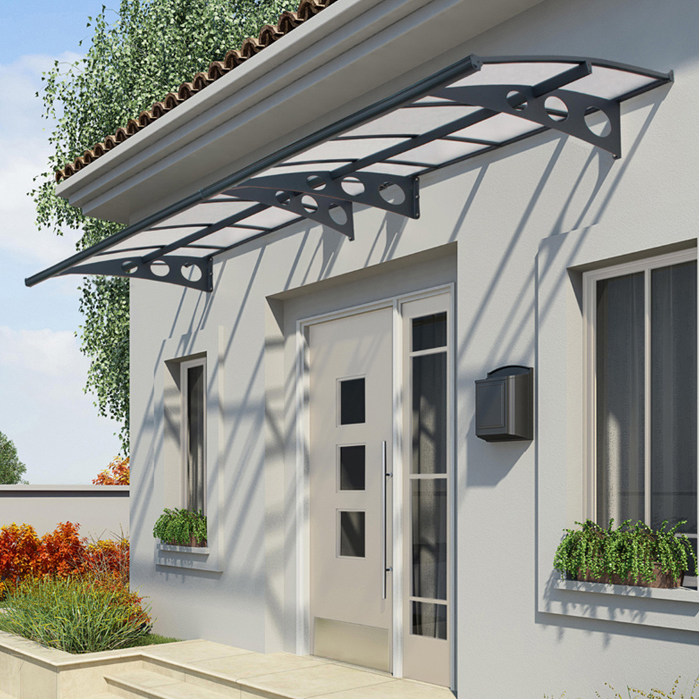 Palram Canopia Herald 4460 Grey Mist Door Canopy 4.5 x 1.4m Image 1