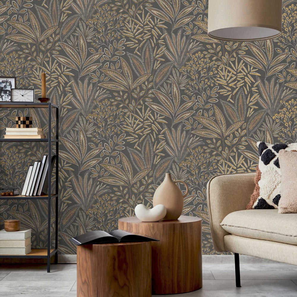 Crown Sahara Leaf Deep Mocha Wallpaper Image 5