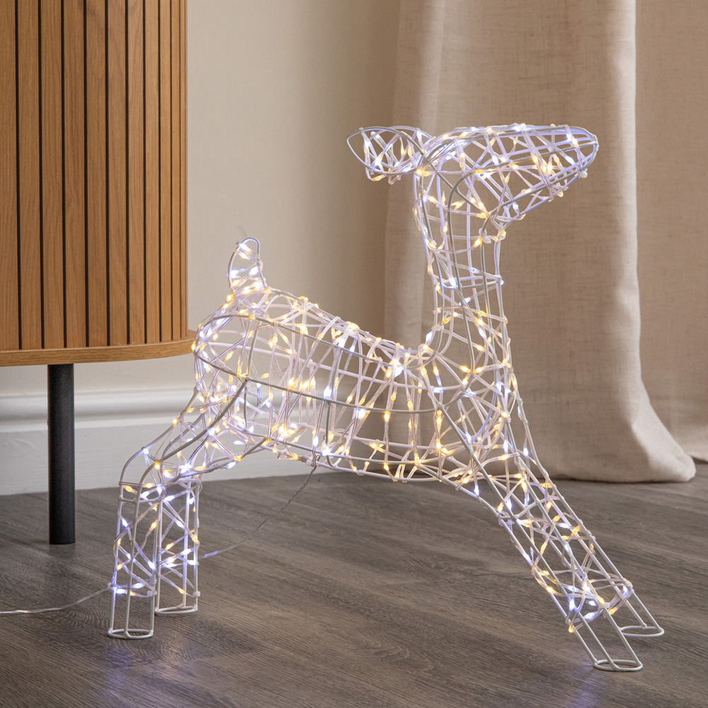 Samuel Alexander Cool and Warm White LED Light-Up Twinkling Christmas Baby Reindeer 41cm Image 4