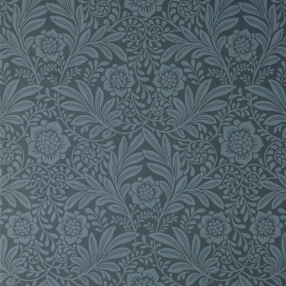Crown Camille Damask Navy Wallpaper Image 1